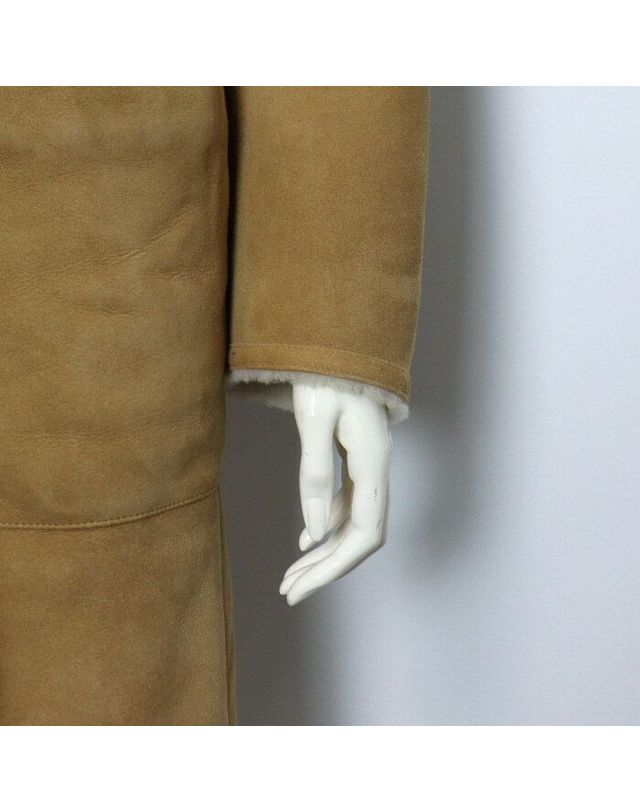 디올 [중고명품] 디올 양가죽 후드 벨티트 무스탕 코트 자켓 사이즈 36 152318055 착용컷