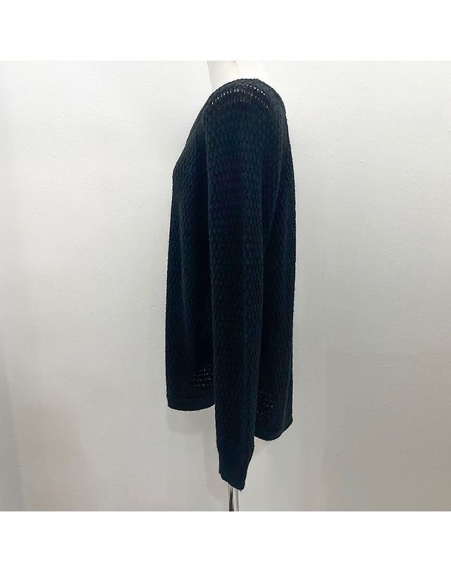 디케이앤와이 [명품] 디케이앤와이 울블랜드 블랙 니트웨어 45118073 착용컷