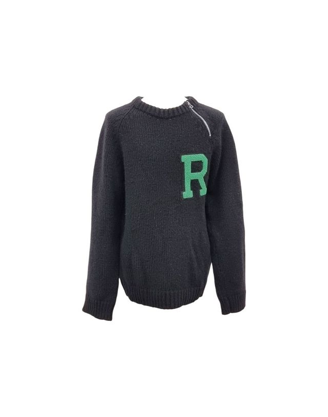 라프시몬스 [중고명품] [중고명품] 라프시몬스 블랙 R로고 니트 사이즈 M 151516535 착용컷