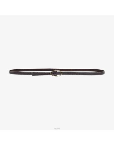 [중고명품] 로로피아나 중고 초콜릿 브라운 레더 벨트 159182954
