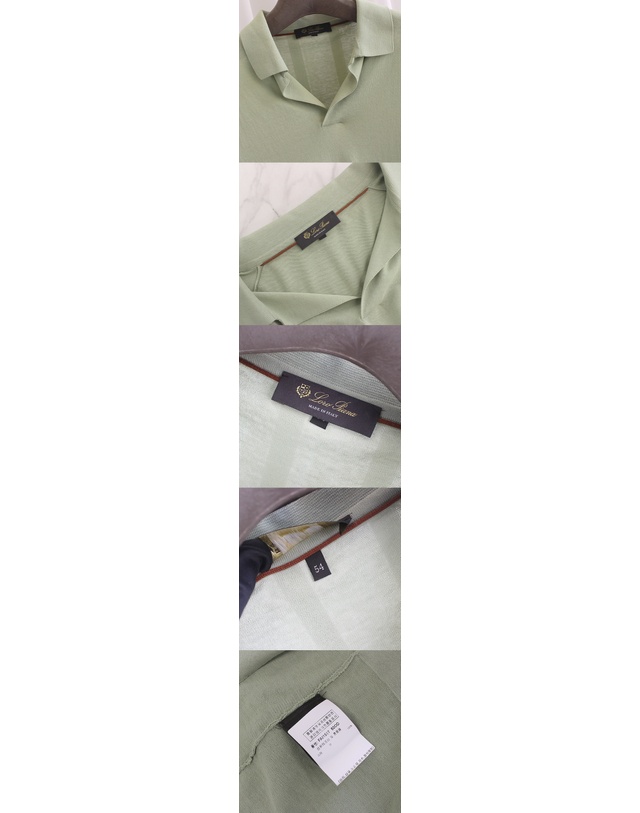 로로피아나 [중고명품] 로로피아나 오픈 카라 셔츠 사이즈 54 130964394 착용컷