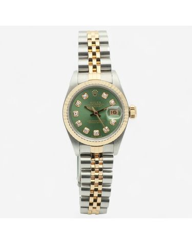 [중고명품] 롤렉스 데이저스트 26 콤비 브라이트 그린 여자 시계 사이즈 17cm 156444594
