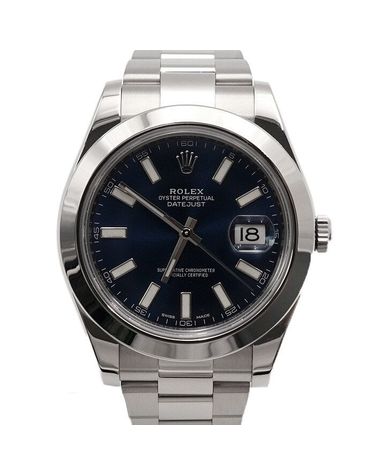 [중고명품] 롤렉스 중고 116300 DATEJUST 청판 바인덱스 오이스터 스틸 남성 시계 157394247