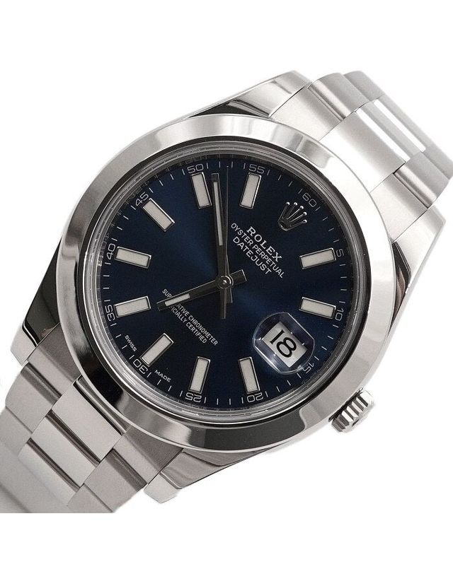 롤렉스 [중고명품] [중고명품] 롤렉스 중고 116300 DATEJUST 청판 바인덱스 오이스터 스틸 남성 시계 157394247 착용컷
