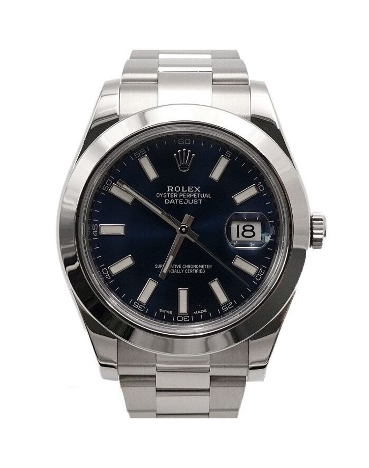 [중고명품] 롤렉스 중고 116300 DATEJUST 청판 바인덱스 오이스터 스틸 남성 시계 157394247