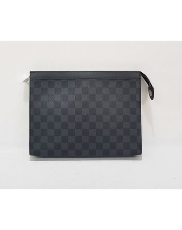 [중고명품] 루이비통 포쉐트 보야주 MM 다미에 캔버스 클러치백 그라파이트 N41696 67466815