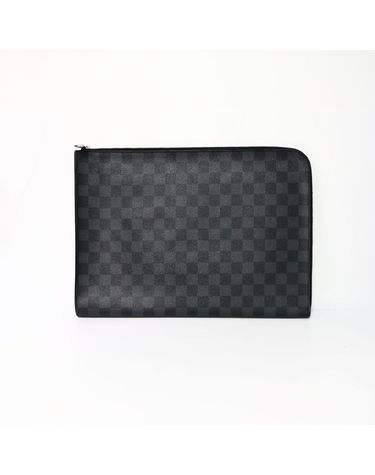 [중고명품] 루이비통 포쉐트 주르 다미에 캔버스 GM사이즈 클러치 그라파이트 N41501 156962164