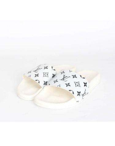 [중고명품] 루이비통 워터프론트 뮬 슬리퍼 화이트 사이즈 265mm 155106201