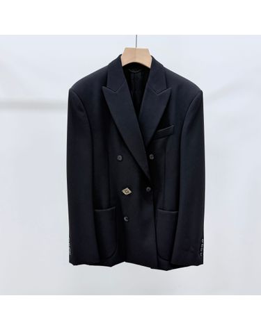 루이비통 [중고명품] 루이비통 울 트윌 블랙 블레이저 사이즈 50 159274486