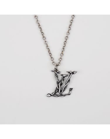 [중고명품] 루이비통 LV 스네이크 펜던트 목걸이 실버 MP2567 160321012