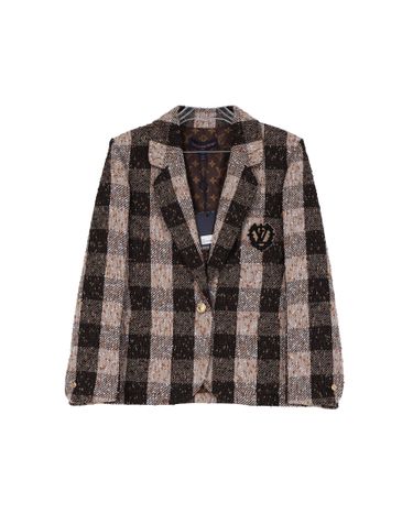[중고명품] 루이비통 체크 블레이저 자켓 브라운 162258173