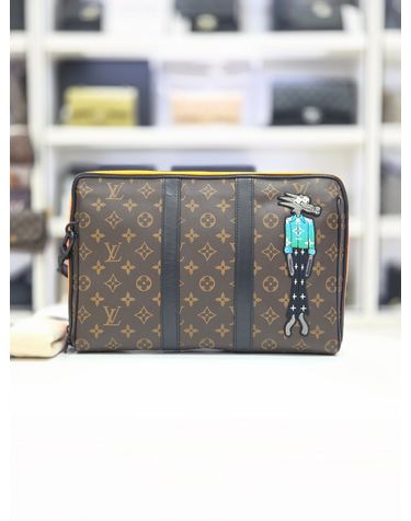 루이비통 [중고명품] 루이비통 포쉐트주르 GM 다미에 그라파이트 클러치 M64437 161769238