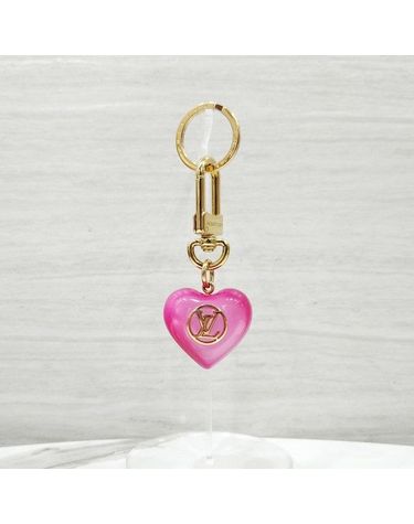 루이비통 [중고명품] 루이비통 LV 비러브드 패밀리 키홀더 백참 핑크 M01008 10327 163158305