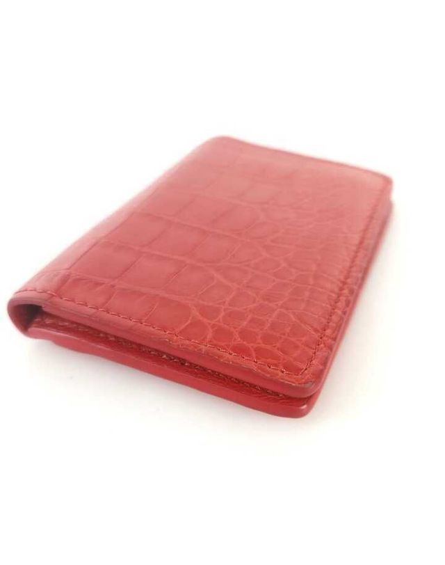 루이비통 [중고명품] [중고명품] 루이비통 이그조틱 엘리게이터 포켓 카드 지갑 144102140 착용컷
