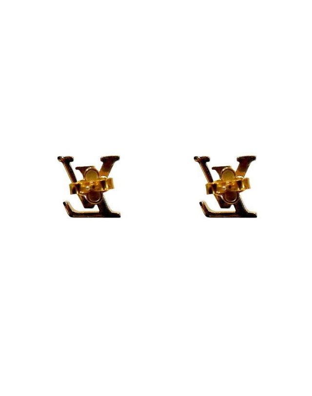 루이비통 [중고명품] [중고명품] 루이비통 아이코닉 골드 귀걸이 사이즈 1.2cm 158377851 착용컷