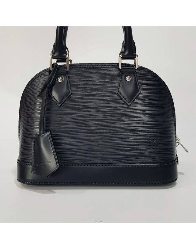 루이비통 [중고명품] [중고명품] 루이비통 알마 BB 에삐 레더 탑핸들 숄더백 블랙 M40862 159560646 착용컷