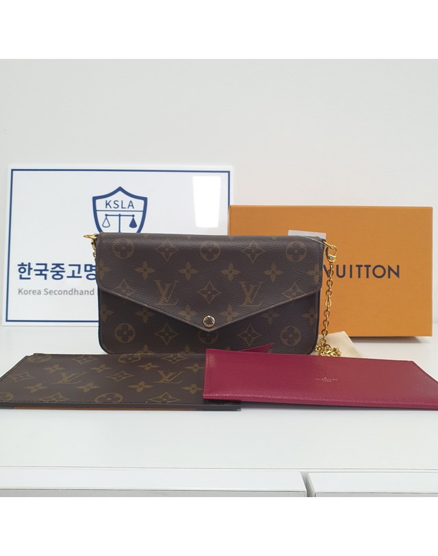 루이비통 [중고명품] [중고명품] 루이비통 모노그램 펠리시 스트랩&고 L502328 160463628 착용컷