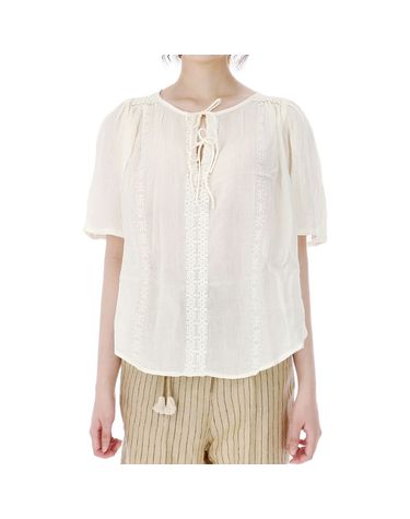 [명품] 루이스미샤 MARINE 반팔 블라우스 OFFWHITE 49670042