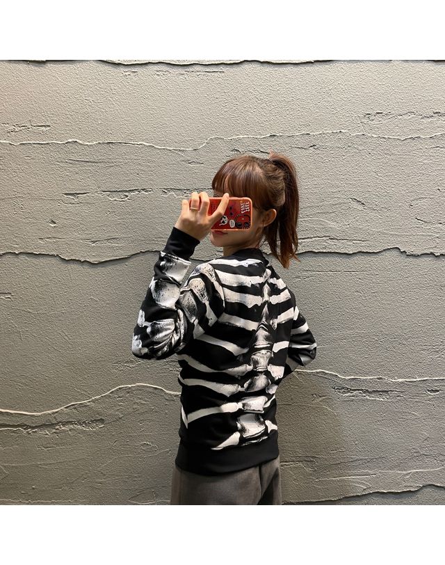 마르셀로 불론 [명품] 마르셀로불론 해골 맨투맨 18345155 착용컷