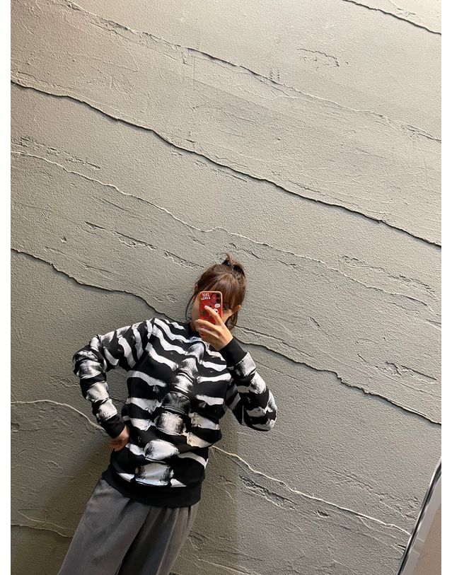 마르셀로 불론 [명품] 마르셀로불론 해골 맨투맨 18345155 착용컷