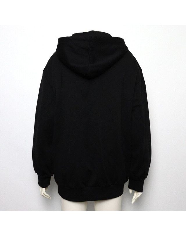 모스키노 [중고명품] [중고명품] 모스키노 루니 툰즈 콜라보 블랙 후드티 사이즈 68cm 161950086 착용컷
