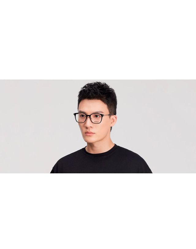 몽블랑 [명품] 몽블랑 사각 블랙 뿔테안경 136240806 착용컷