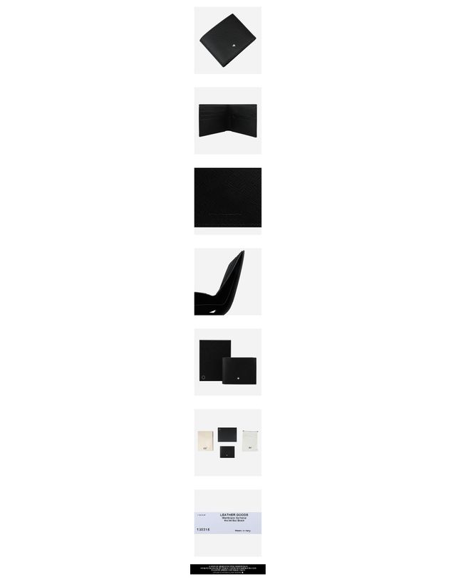 몽블랑 [명품] 몽블랑 남성 사토리얼 6cc 블랙 반지갑 130315 156959147 착용컷