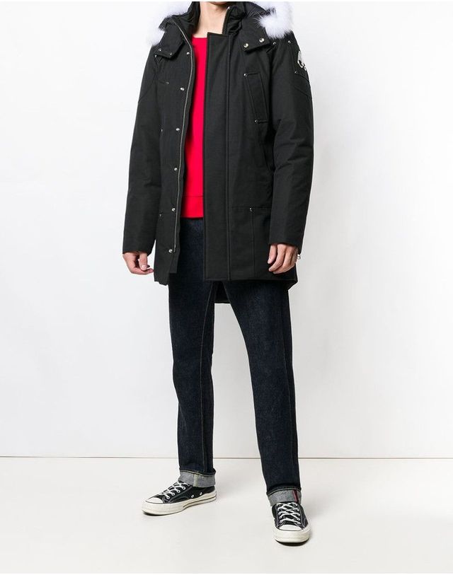 무스너클 [명품] 무스너클 스틸링 패딩자켓 블랙 화이트퍼 27644689 착용컷