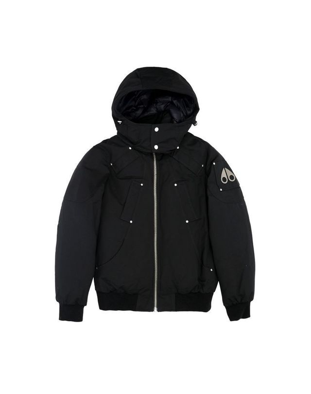 무스너클 [명품] 무스너클 남성 발리스틱 시어링 봄버 패딩 자켓 블랙 M35MB000N 292 150215487 착용컷