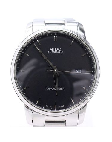 [중고명품] 미도 BARONCELLI 바론첼리 블랙 다이얼 39MM 오토매틱 스틸 남성 시계 152888585