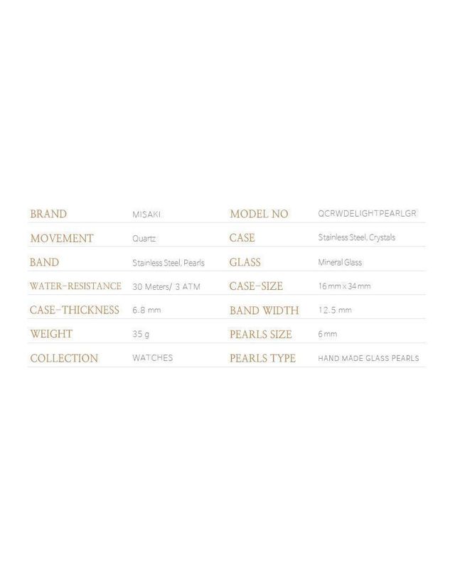 미사키 [명품] 미사키 딜라이트 펄 진주시계 메탈시계 146916032 착용컷