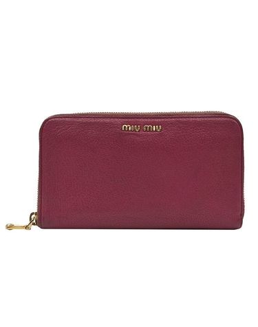 [중고명품] 미우미우 지피 장지갑 사이즈 18.5cm 155321830