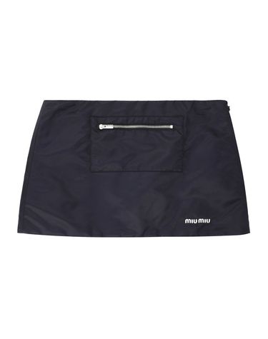 [명품] 미우미우 여성 테크니컬 가자르 플리스 스커트 MG2583 181A F0008 151643235