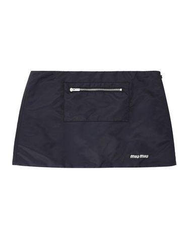 [명품] 미우미우 여성 테크니컬 가자르 플리스 스커트 MG2583 181A F0008 150776181