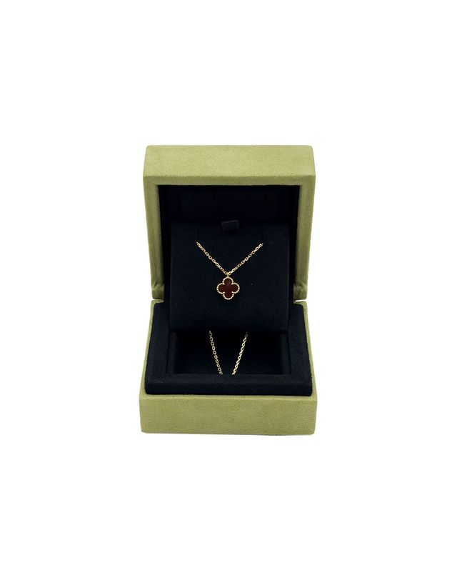 반 클리프 앤 아펠 [중고명품] [중고명품] 반클리프앤아펠 반클리프아펠 Van Cleef&Arpels ARN59M00 로즈골드 커넬리언 알함브라 스위트 목걸이 161588472 착용컷