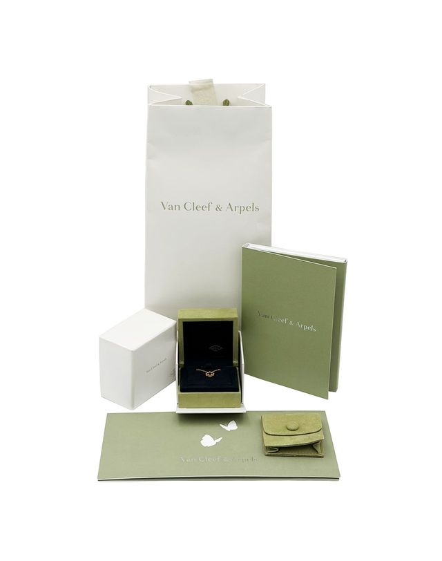반 클리프 앤 아펠 [중고명품] [중고명품] 반클리프앤아펠 반클리프아펠 Van Cleef&Arpels ARN59M00 로즈골드 커넬리언 알함브라 스위트 목걸이 161588472 착용컷