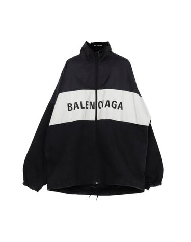 [중고명품] 발렌시아가 블랙 나일론 데님 바람막이 자켓 156245547