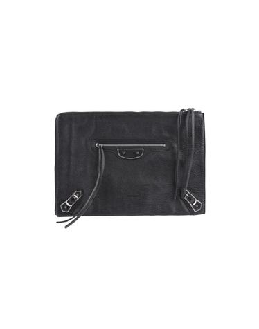 [중고명품] 발렌시아가 클래식 엣지 클러치 블랙 은장 18298408