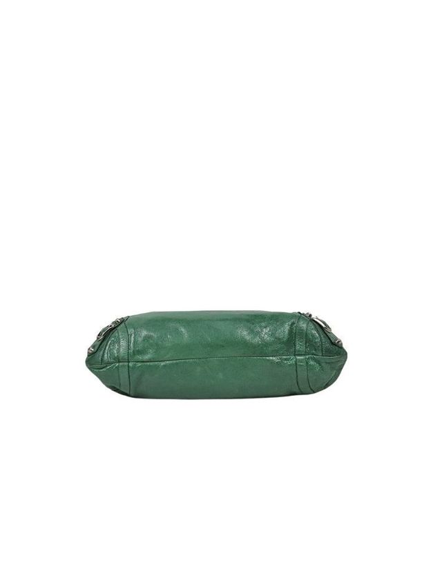 발렌시아가 [중고명품] [중고명품] 발렌시아가 그린 레더 모터백 사이즈 38cm 159124653 착용컷