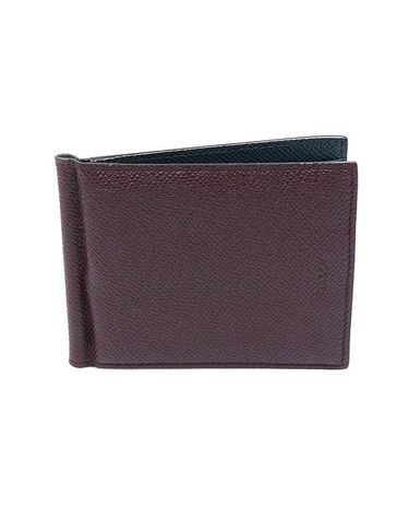 [중고명품] 발리 중고 6205393 버건디 그레인 레더 BODOLO 머니클립 161319449