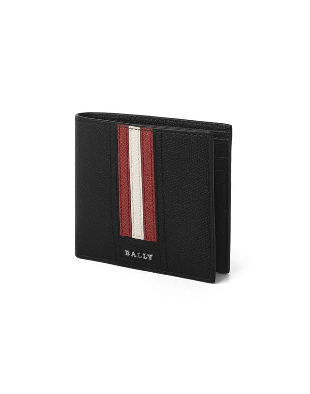 발리 [명품] 발리 테이젤 레더 반지갑 블랙 73817920 착용컷