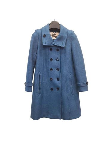 [중고명품] 버버리 모직 코트 블루 사이즈 36 27548483
