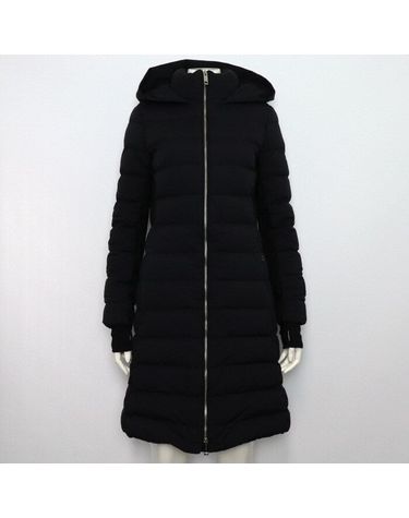 [중고명품] 버버리 블랙 뉴브릿지 슬림핏 후드 다운 롱패딩 자켓 사이즈 92cm 158173188