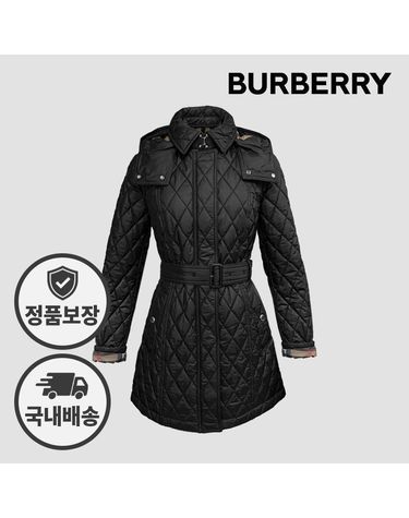 [명품] 버버리 퀄팅 벨티드 후드 자켓 81191331 150508743