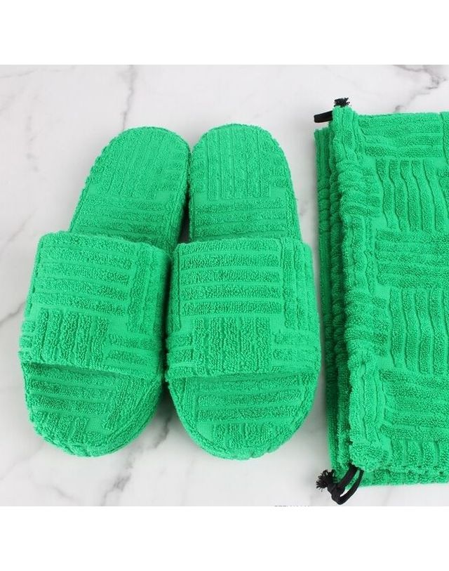 보테가 베네타 [중고명품] [중고명품] 보테가베네타 테리 리조트 슬리퍼 샌들 사이즈 285mm 155571495 착용컷