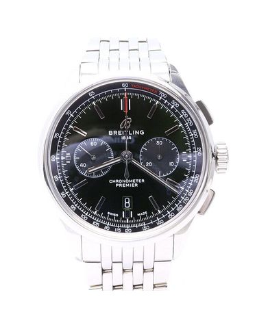 [중고명품] 브라이틀링 프리미에르 B01 크로노그래프 그린다이얼 42MM 오토매틱 스틸 남성 시계 152888666