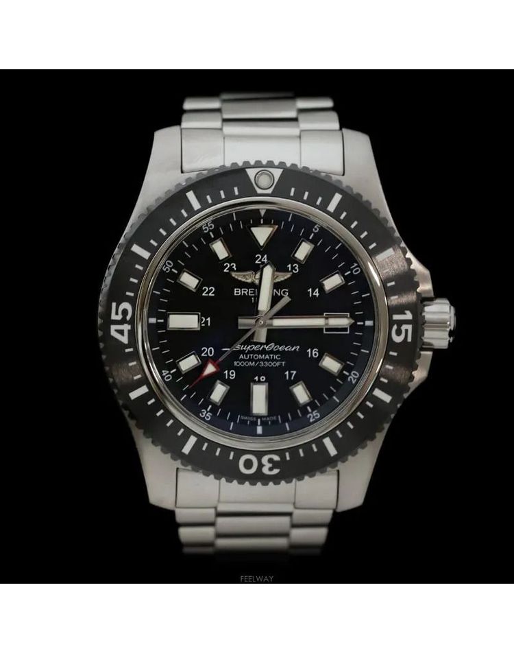 [중고명품] 브라이틀링 중고 Y1739310 슈퍼오션 오토매틱 스틸 블랙 44MM 9668993635 159896720