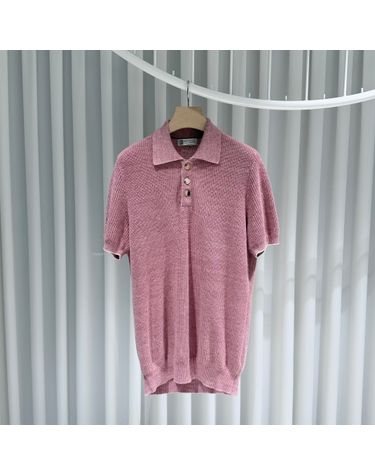 [중고명품] 브루넬로쿠치넬리 린넨 코튼 카라넥 반팔 티셔츠 사이즈 52 155879486