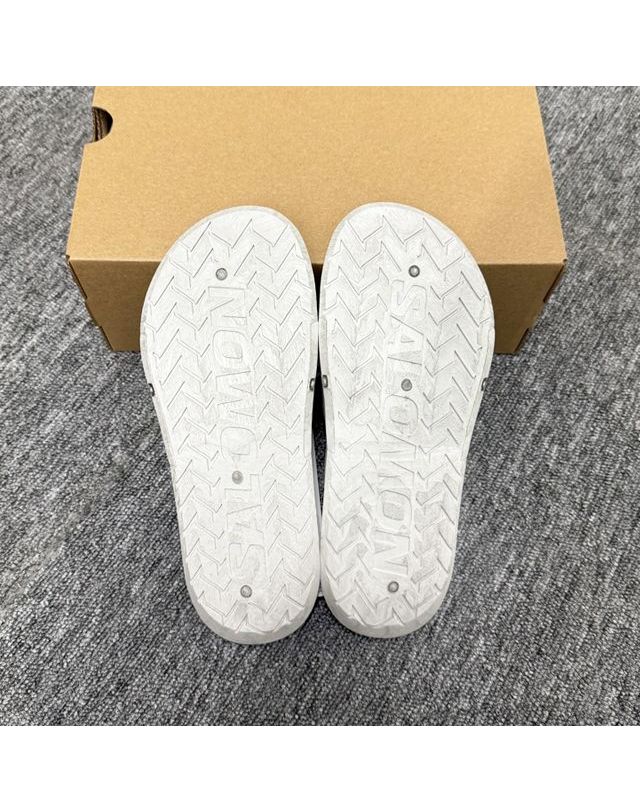 살로몬 [명품] 살로몬 더팩토리 썸머라이드 슬라이드 샌들 라이트 그레이 L47740400 139893501 착용컷
