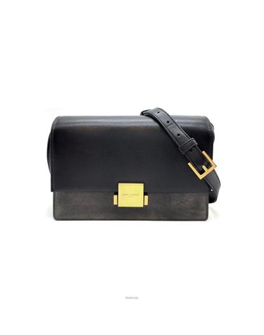 [중고명품] 생로랑 벨샤스 미듐 레더 숄더백 블랙 151516862
